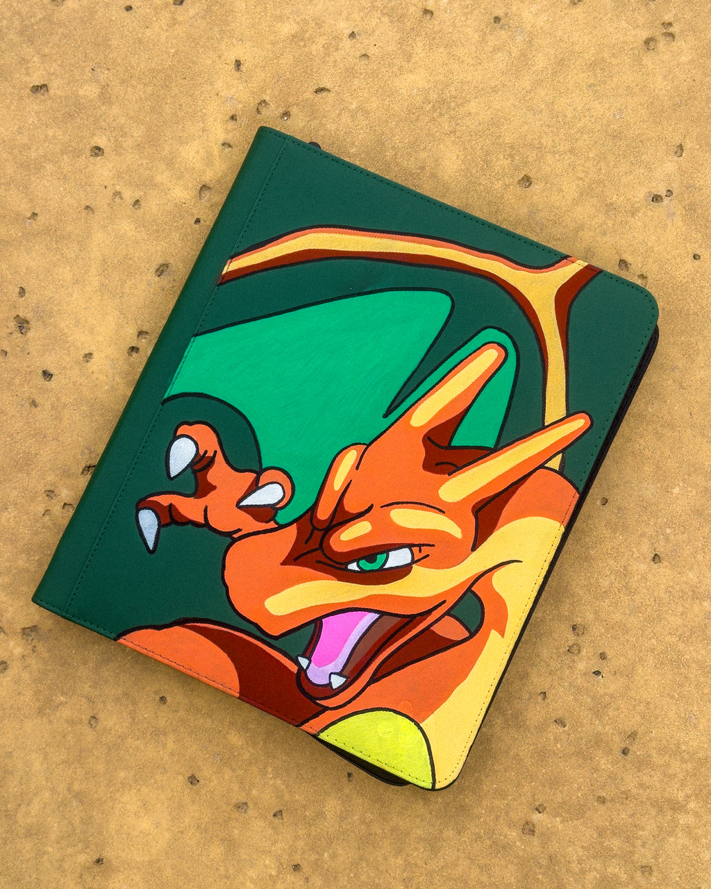 Hand-Painted Top-Loader Binder (#0006)